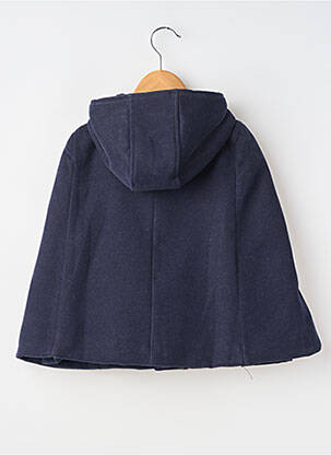 Manteau court poches a capuche bleu MAYORAL fille