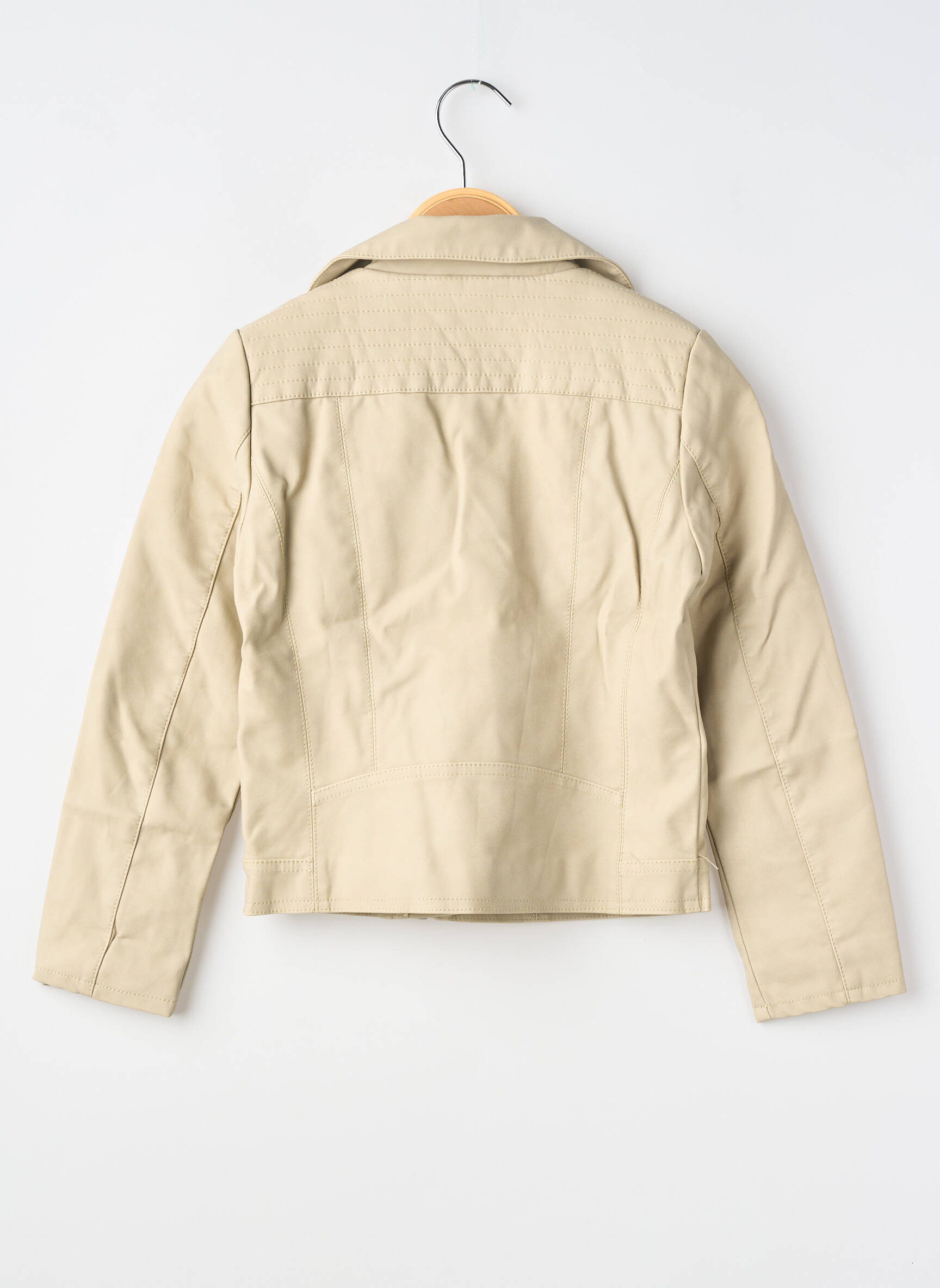 Veste simili cuir poches beige KIDS ONLY fille