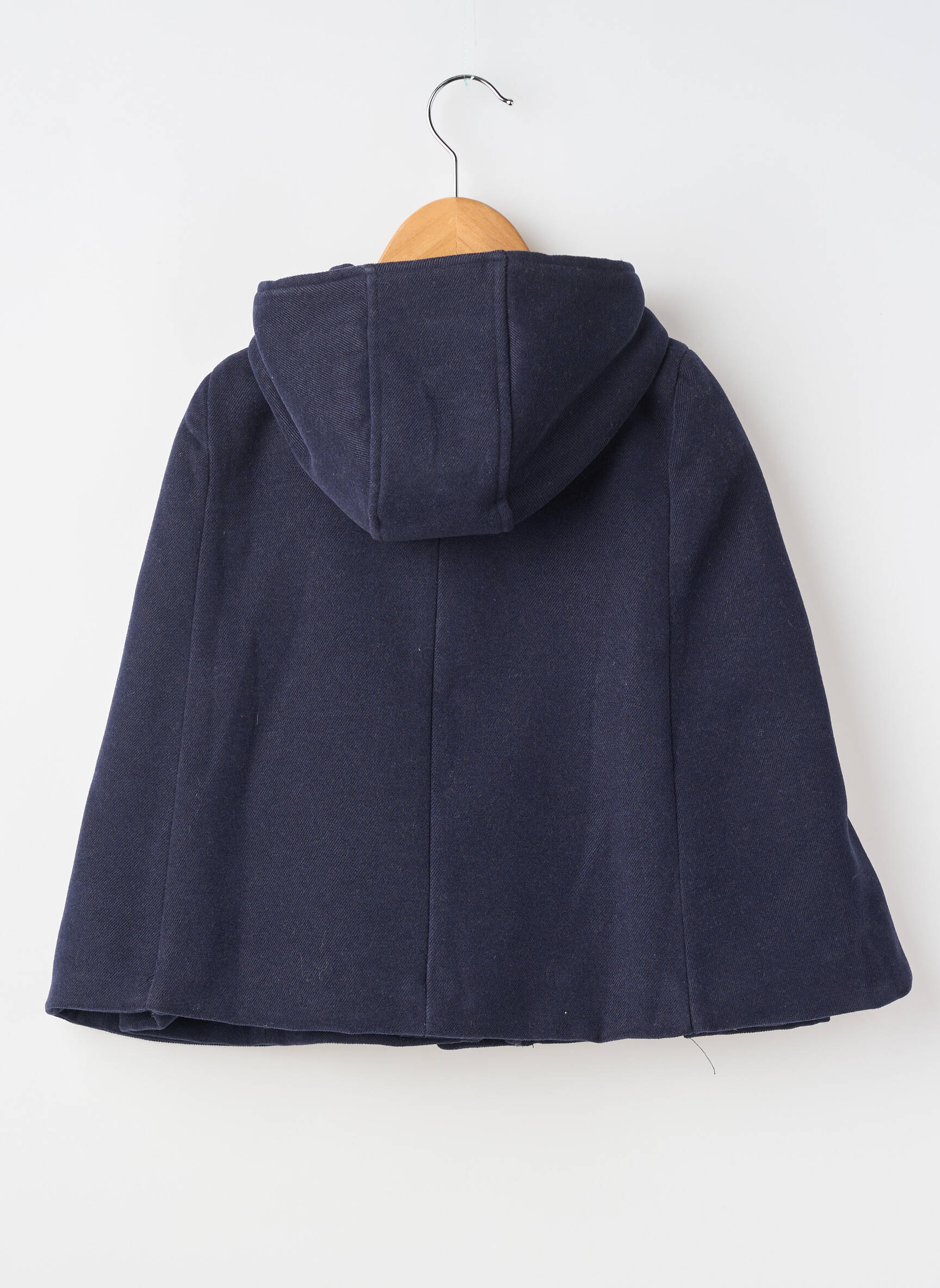 Manteau court poches a capuche bleu MAYORAL fille