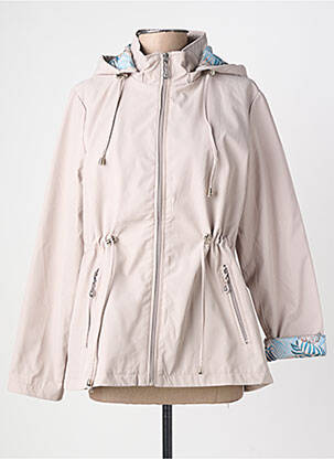 Parka fermeture zippée sur le devant a capuche beige ANDREA LEE.IT femme