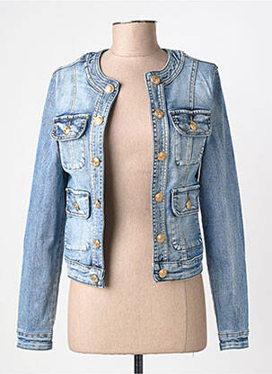 Veste casual col rond bleu WATER JEANS femme