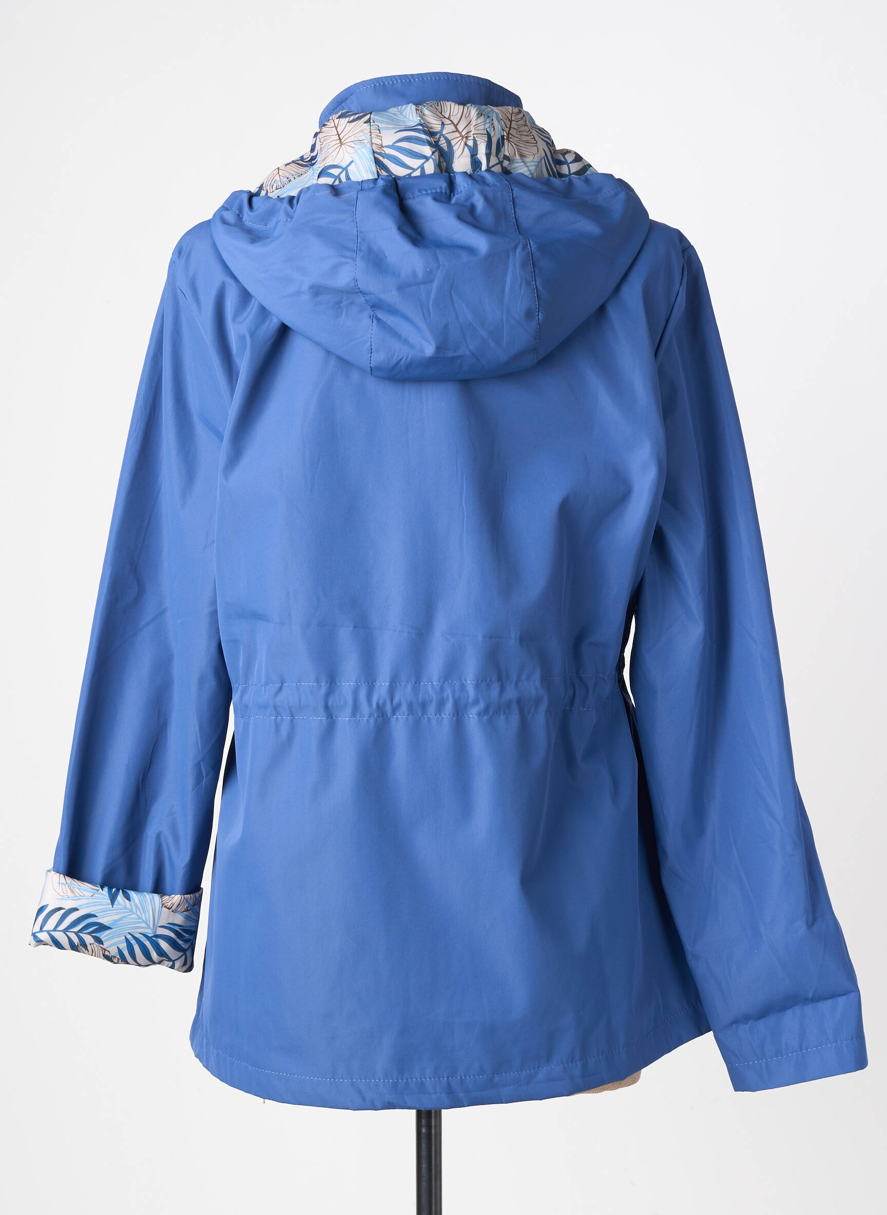 Parka fermeture zippée sur le devant a capuche bleu ANDREA LEE.IT femme