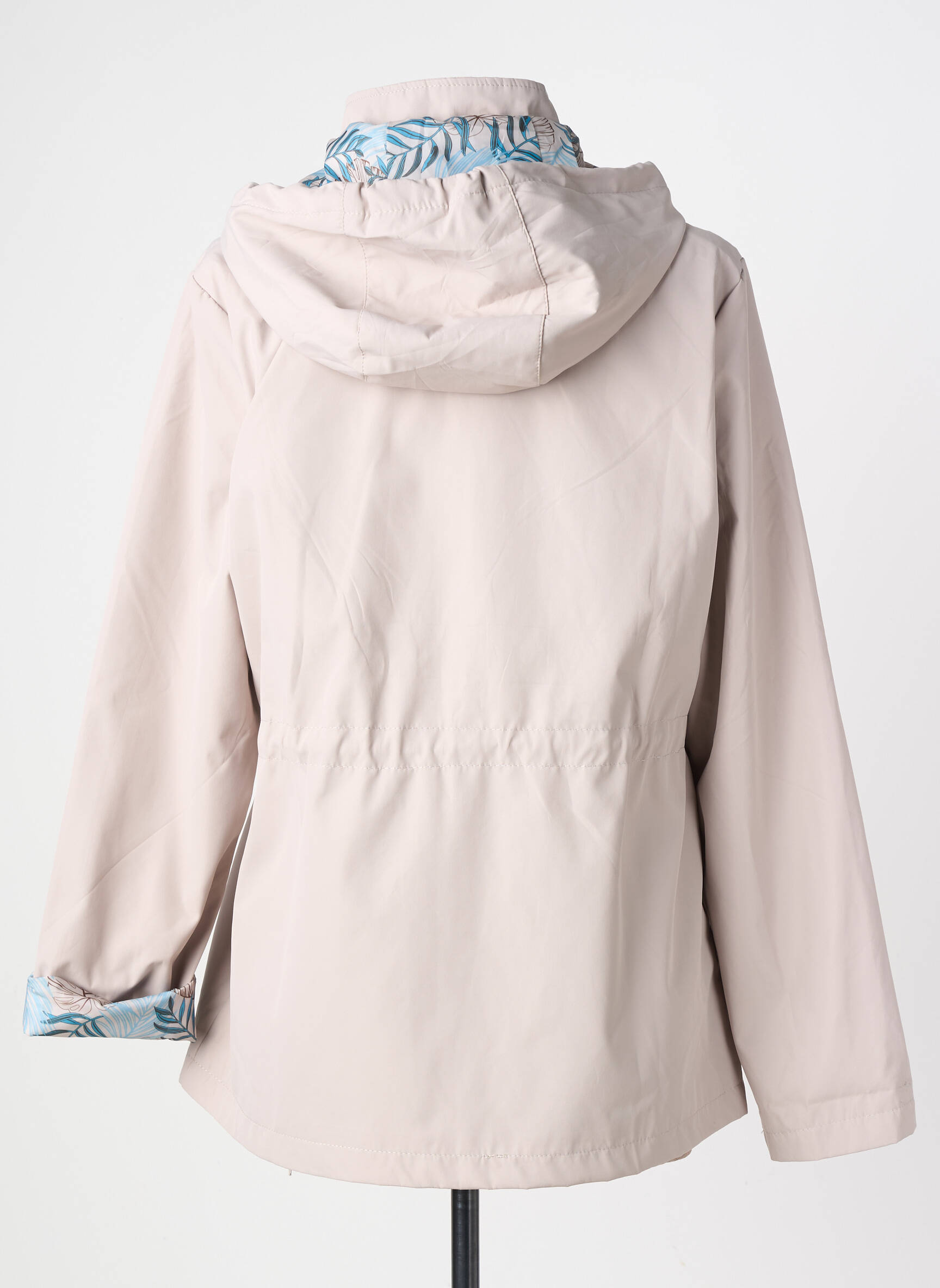 Parka fermeture zippée sur le devant a capuche beige ANDREA LEE.IT femme