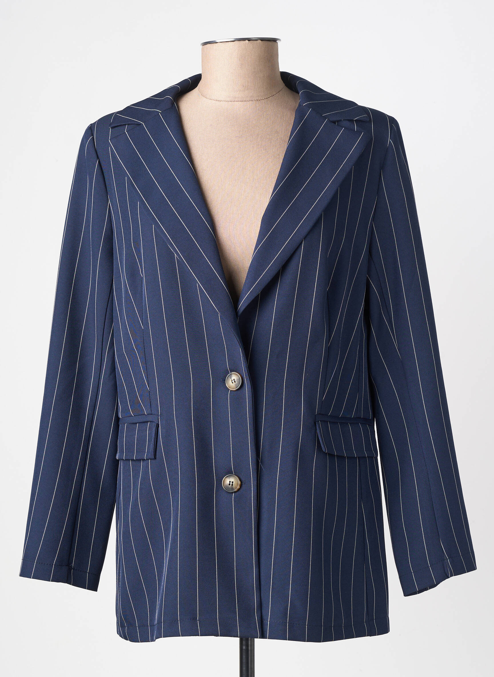 Blazer poches bleu HALOGENE femme