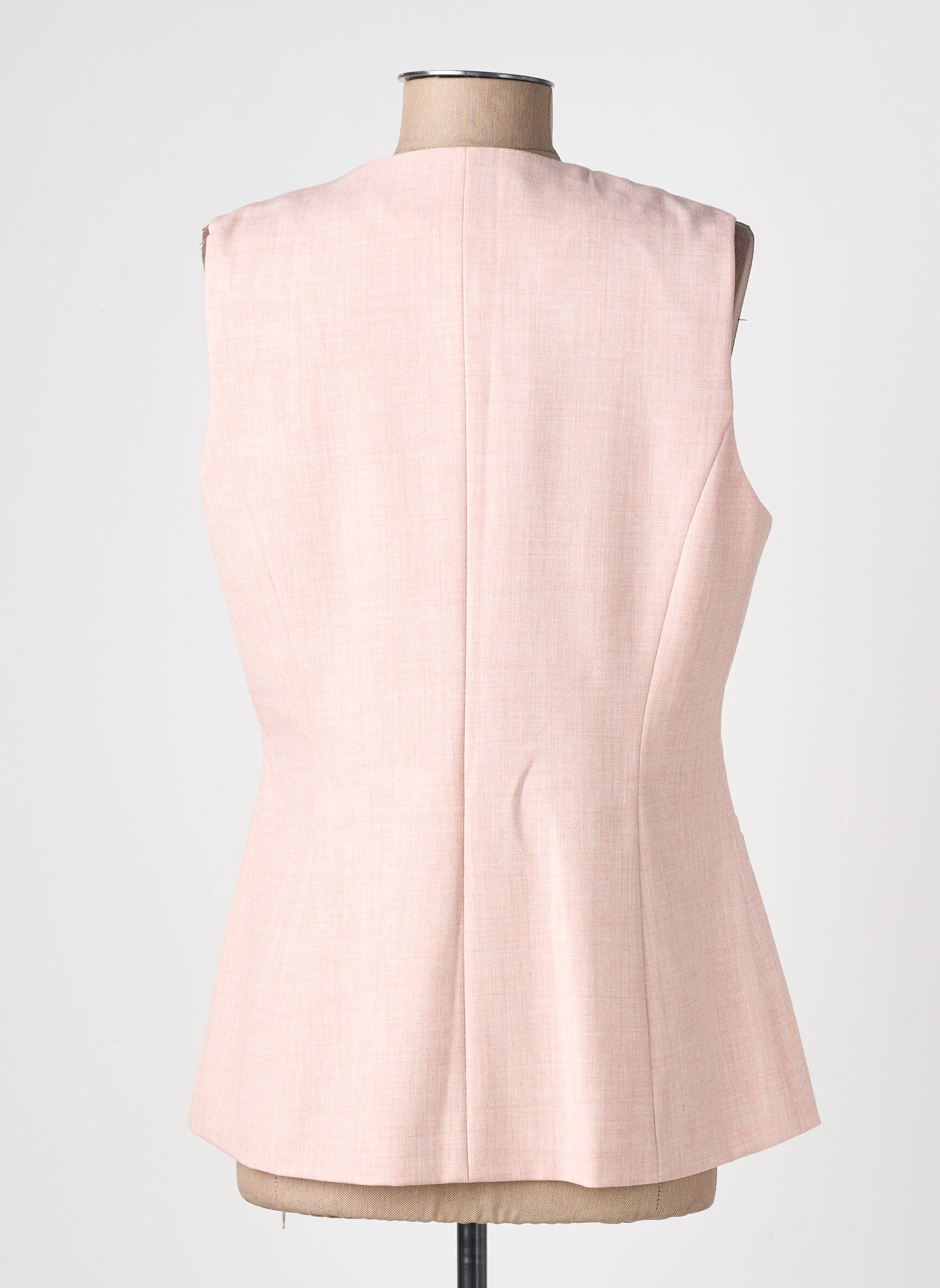 Gilet sans manche poches rose ATTENTIF femme
