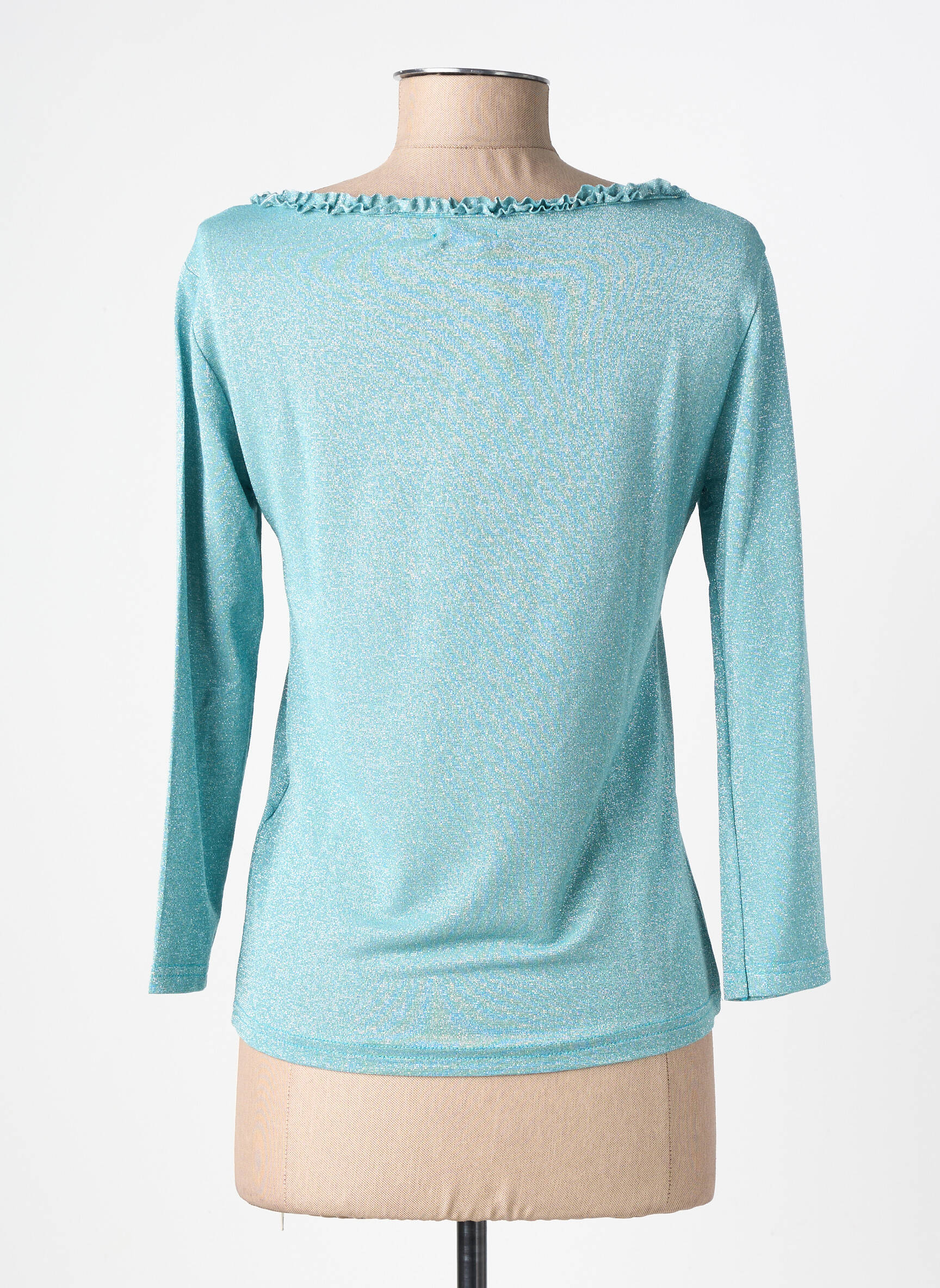 Top manches longues manches longues bleu EGO femme