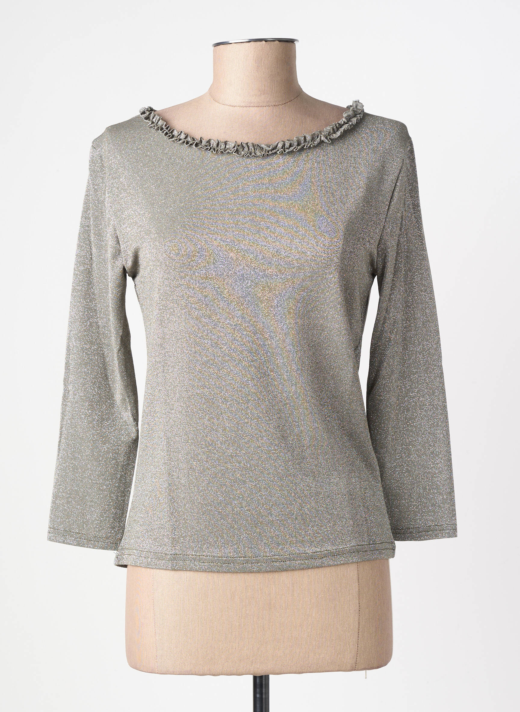 Top manches longues manches longues vert EGO femme