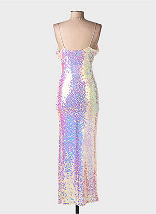 Robe longue fines bretelles fines bretelles beige KEZY femme