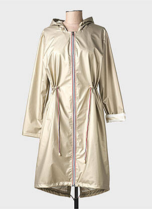 Imperméable fermeture zippée sur le devant a capuche or ESCANDELLE femme