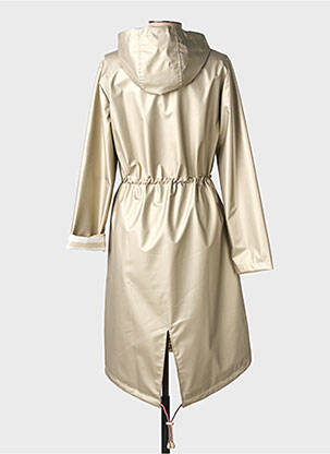 Imperméable fermeture zippée sur le devant a capuche or ESCANDELLE femme