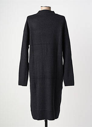 Robe pull stretch manches longues noir COZY  femme