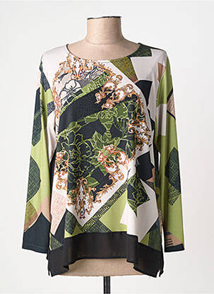 Top manches longues manches longues vert JOY femme