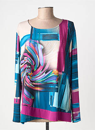 Top manches longues manches longues bleu JOY femme