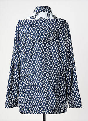 Coupe-vent finition intérieure doublure imprimée a capuche bleu CONCEPT K femme
