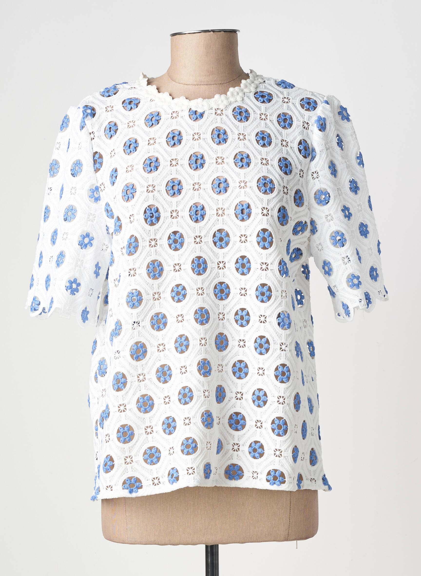 Top manches courtes manches courtes bleu IT HIPPIE femme