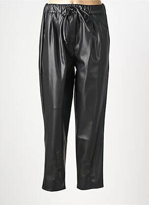 Pantalon droit taille élastique noir MISSY femme
