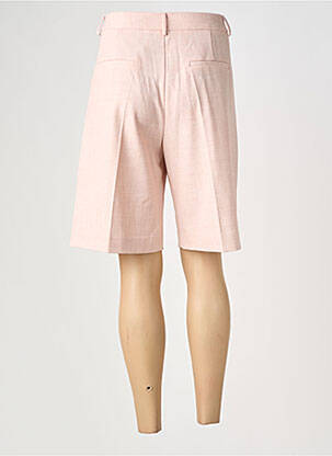 Bermuda coupe droite rose ATTENTIF femme