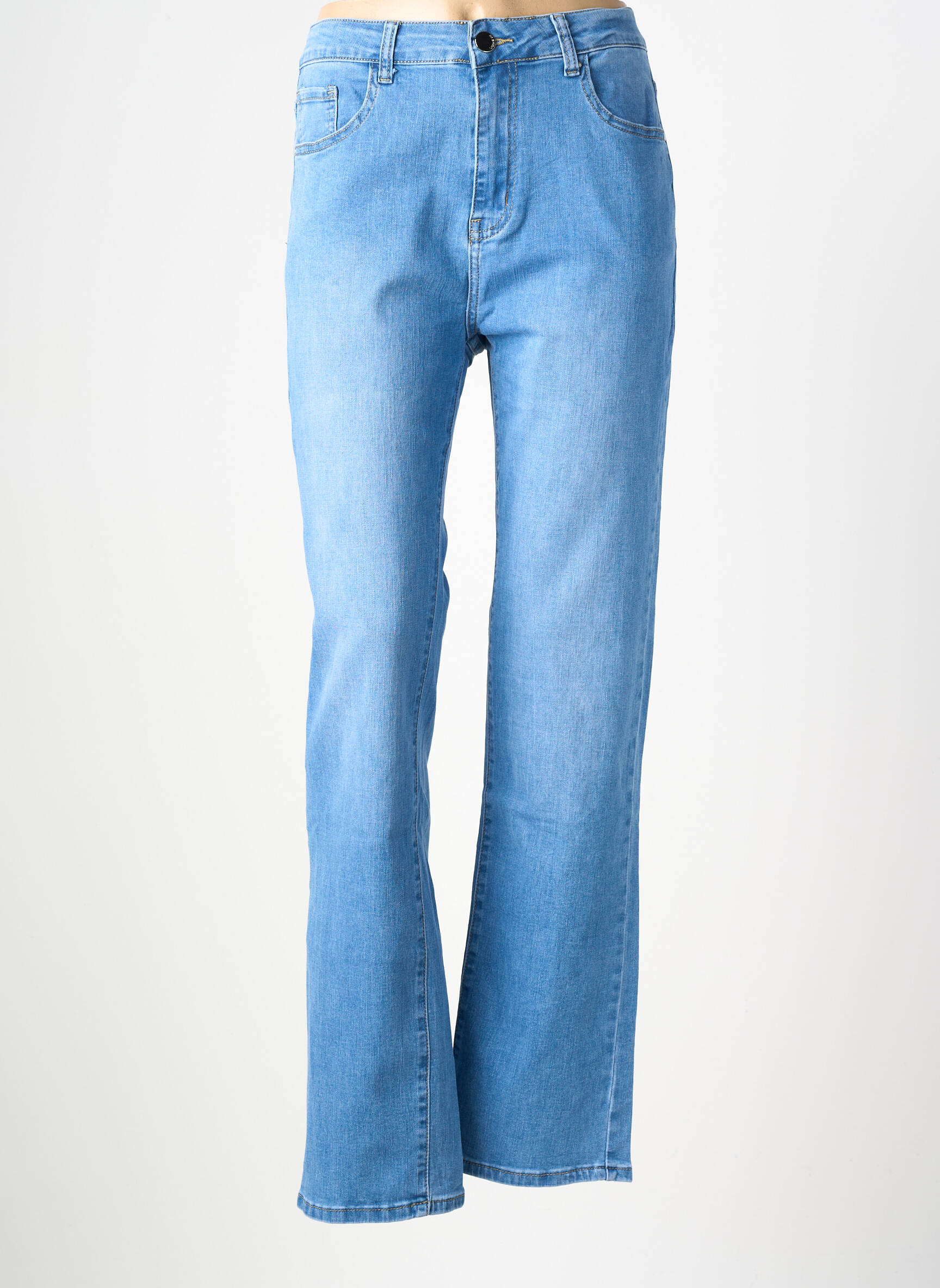 Jeans coupe slim poches bleu VOGGO femme