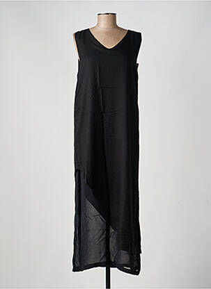 Robe longue sans manche sans manche noir FILLE DES SABLES femme