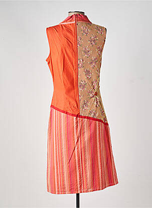Robe mi-longue sans manche sans manche orange ENJOY femme