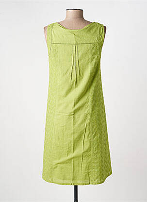 Robe courte sans manche sans manche vert AGATHE & LOUISE femme