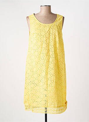 Robe mi-longue sans manche sans manche jaune AGATHE & LOUISE femme