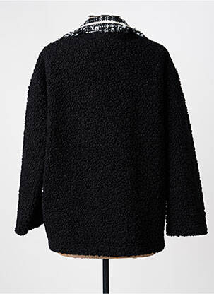 Manteau court coupe droite sans capuche noir LM LULU femme