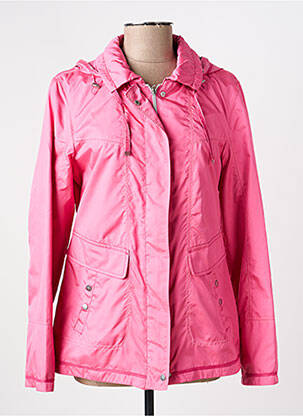 Coupe-vent manches longues a capuche rose CONCEPT K femme