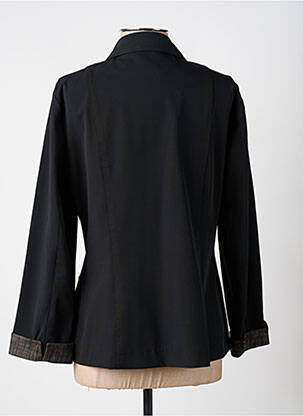 Veste casual col chemisier noir FELINO femme