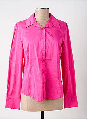 Chemisier coupe cintrée manches longues rose FREDA femme