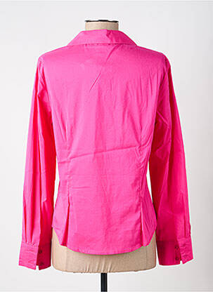 Chemisier coupe cintrée manches longues rose FREDA femme