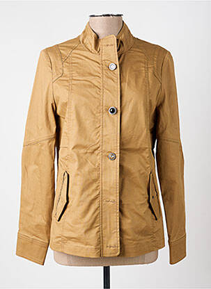 Veste casual poignets boutonnés avec fente beige 7 SEASONS femme