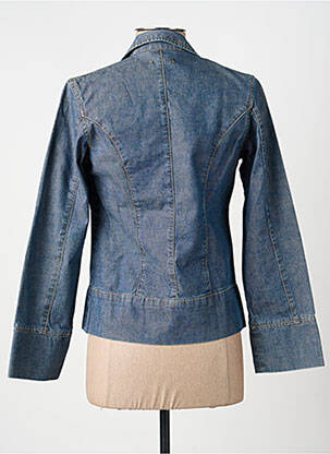 Veste casual col tailleur bleu C17 femme