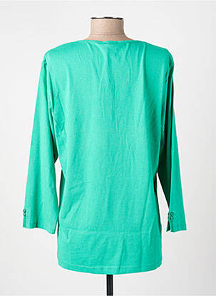 T-shirt manches 3/4 manches 3/4 vert FELINO femme