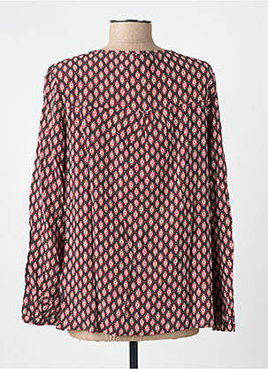 Chemisier coupe cintrée manches longues rouge KANOPE femme