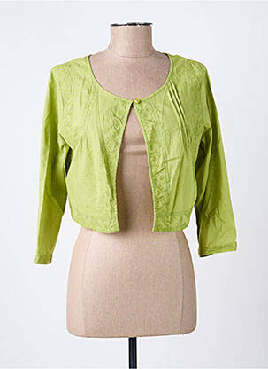 Boléro coupe cintrée vert AGATHE & LOUISE femme