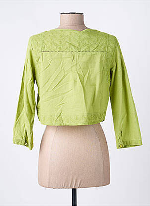 Boléro coupe cintrée vert AGATHE & LOUISE femme
