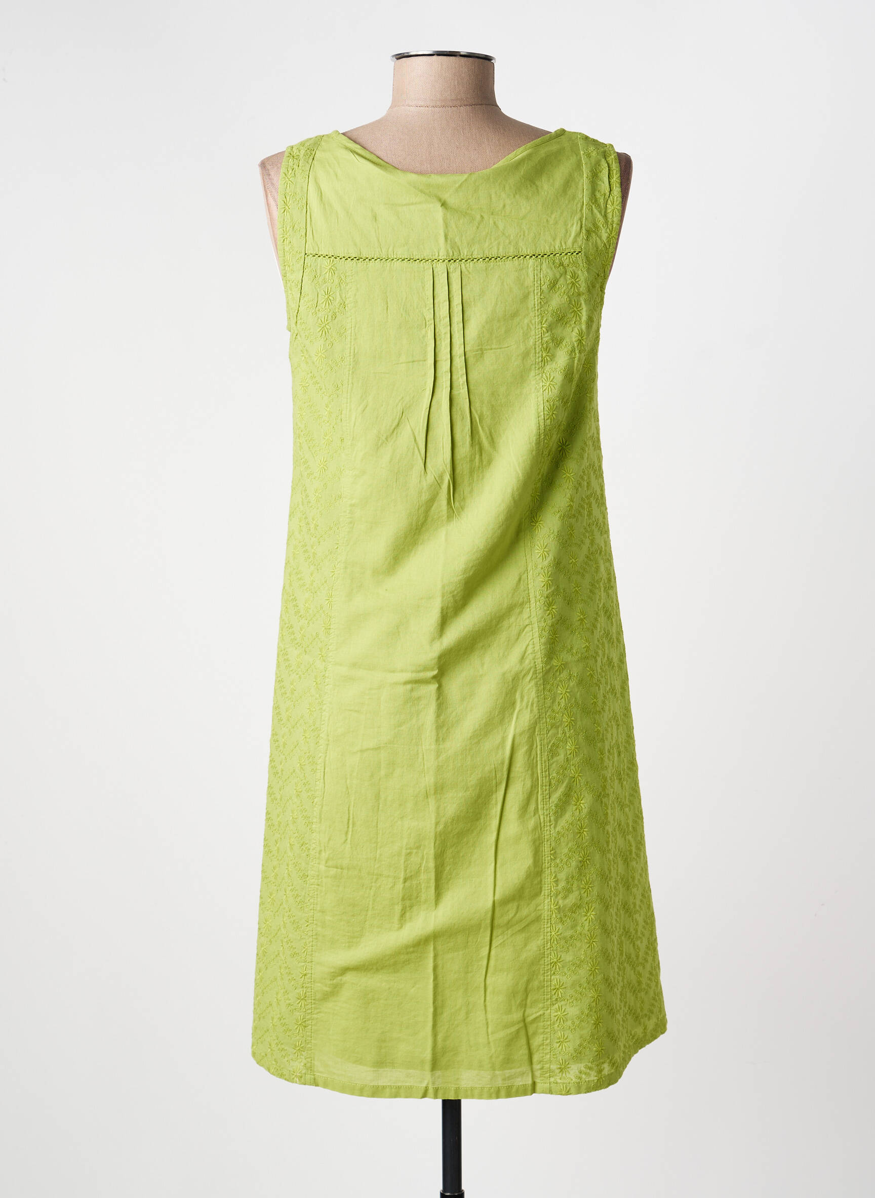 Robe courte sans manche sans manche vert AGATHE & LOUISE femme