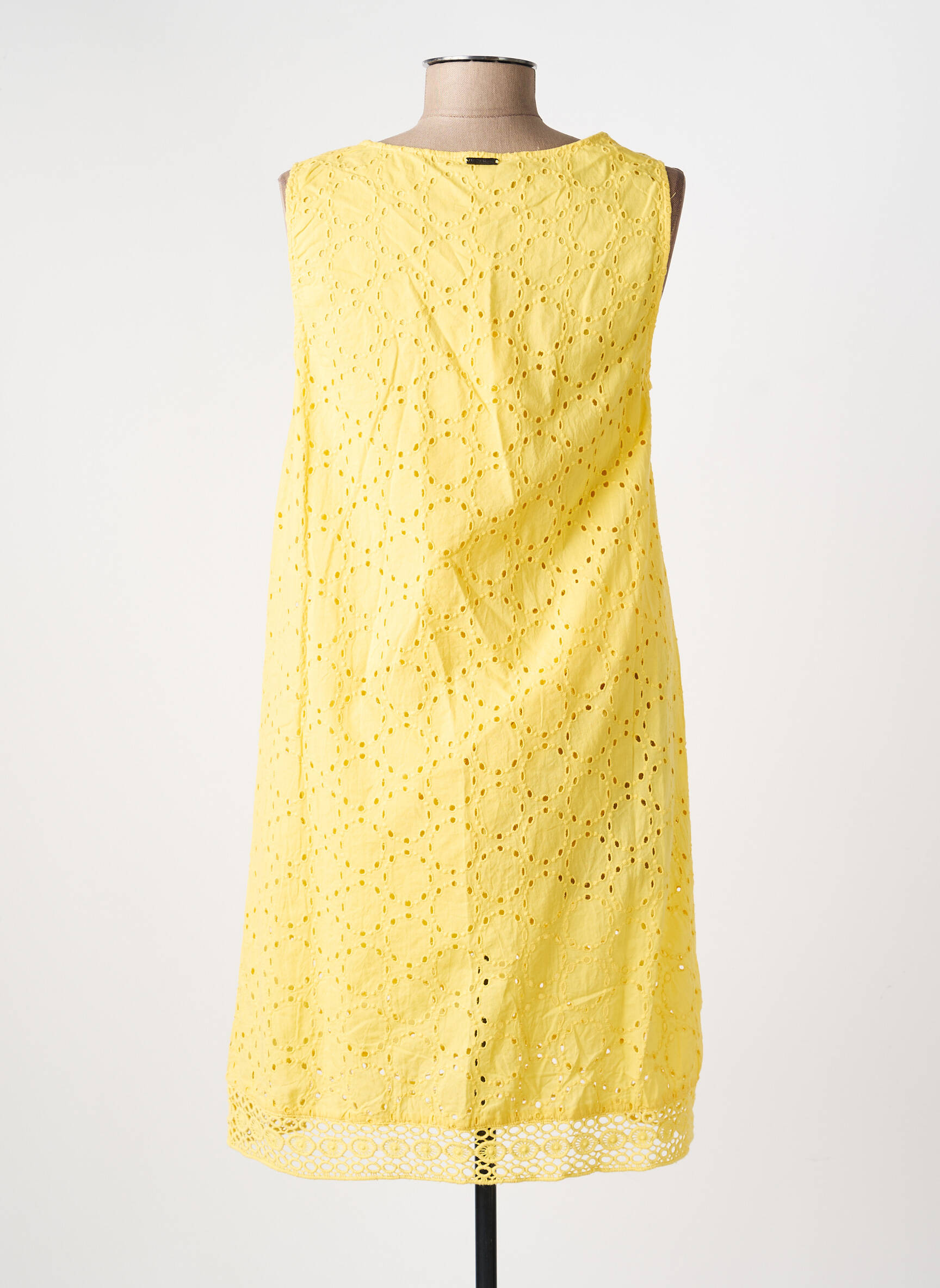 Robe mi-longue sans manche sans manche jaune AGATHE & LOUISE femme