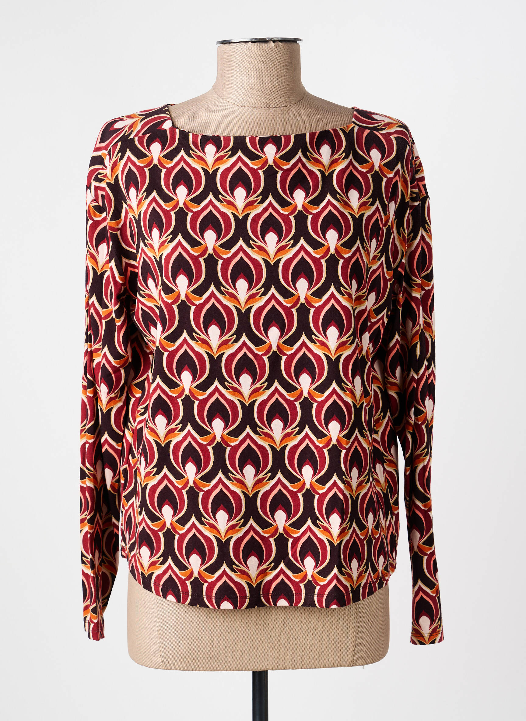 T-shirt manches longues manches longues rouge SURKANA femme