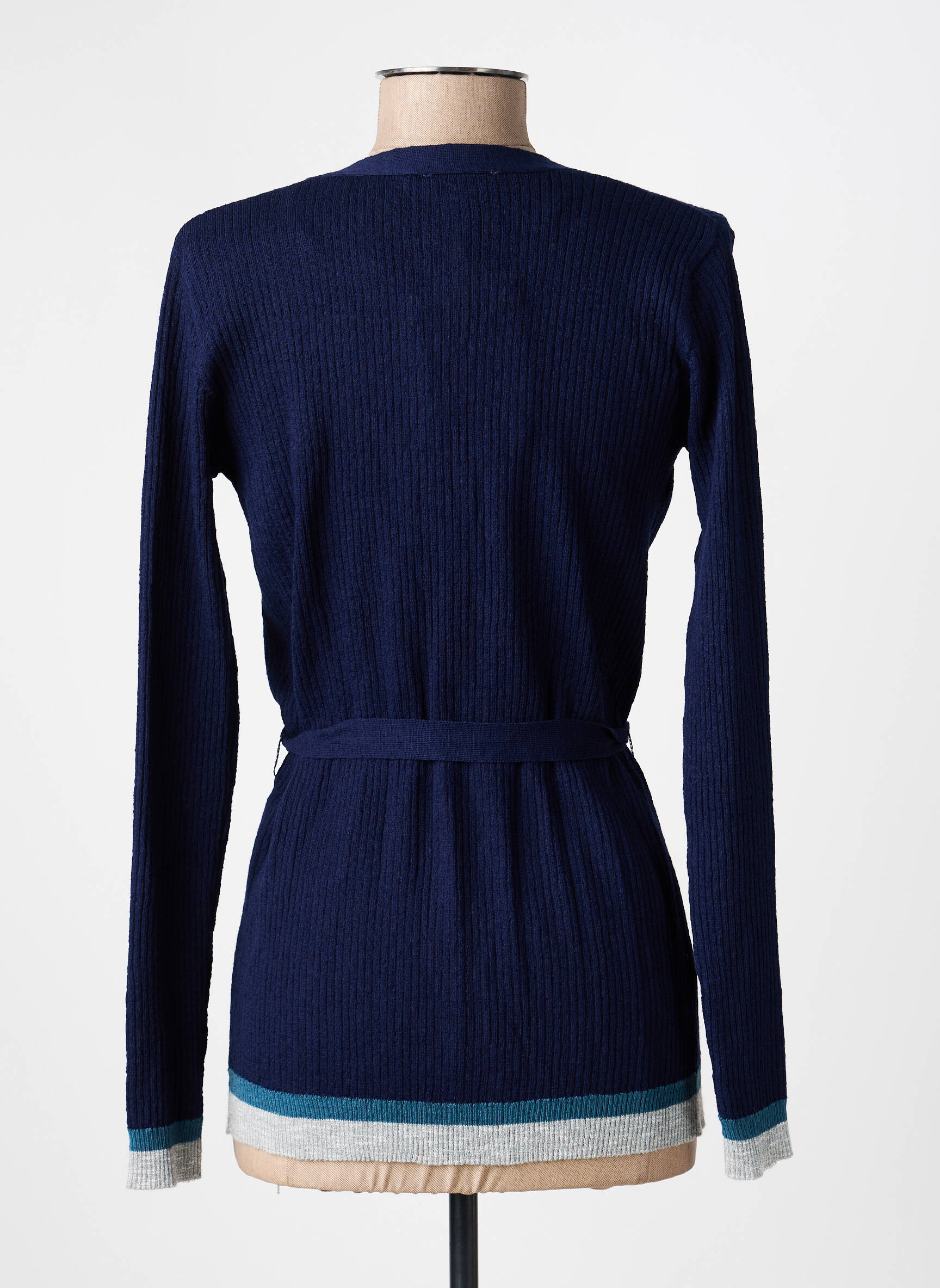 Gilet manches longues stretch bleu SURKANA femme