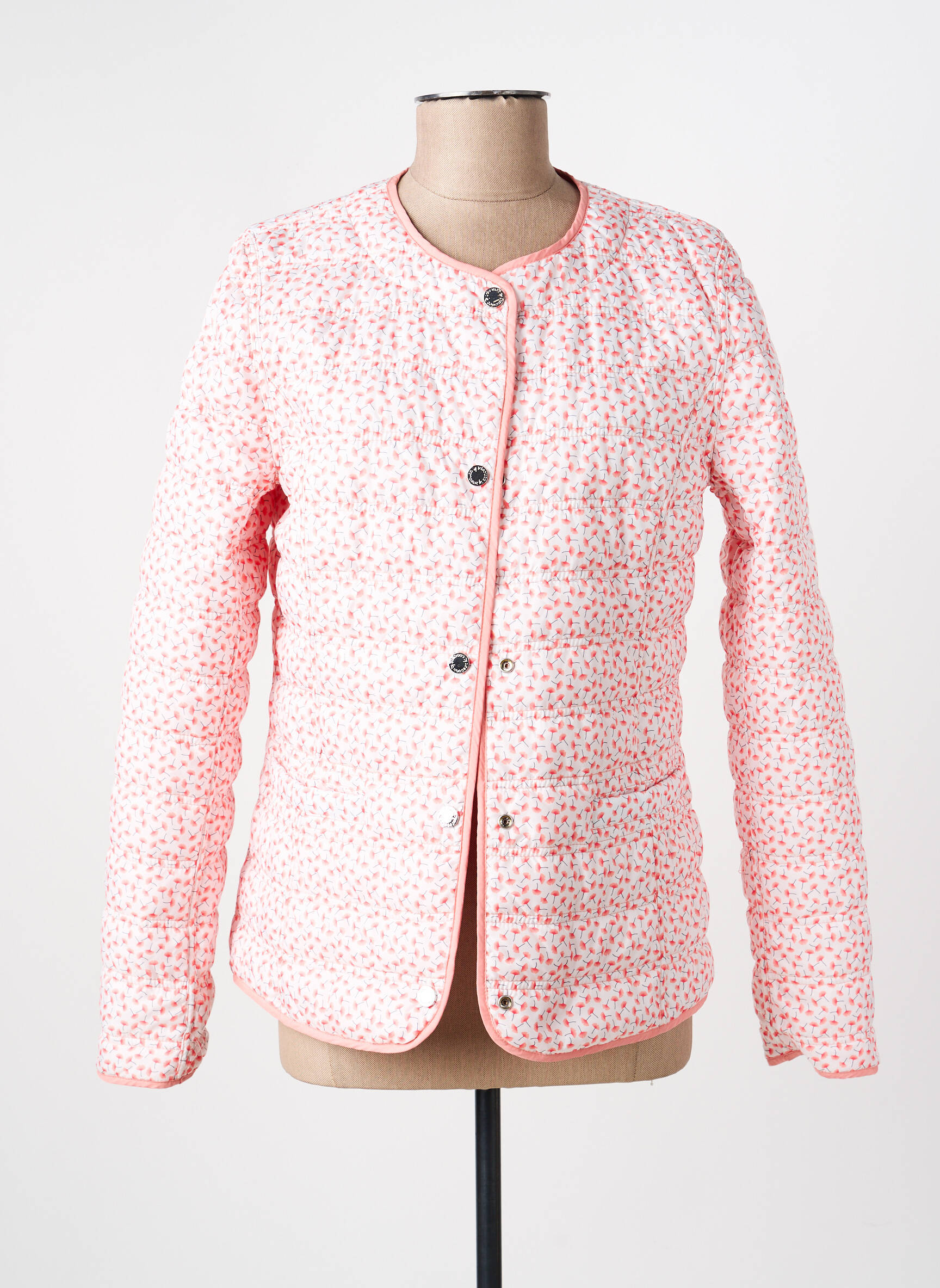 Doudoune manches longues sans capuche rose CONCEPT K femme