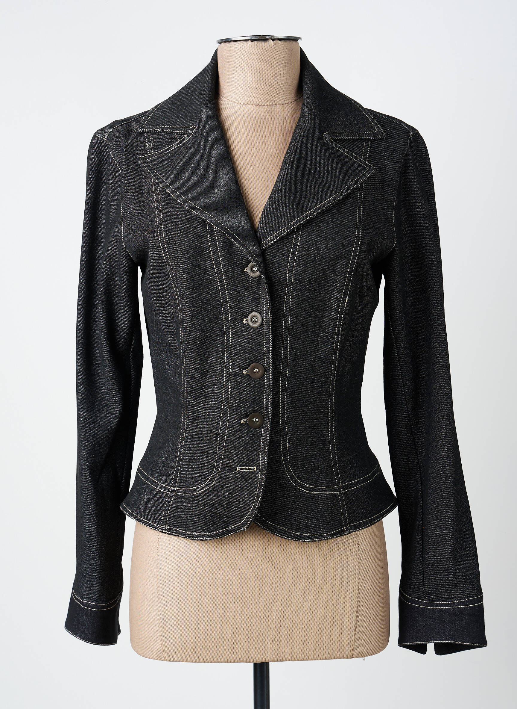 Blazer poches noir FEMMES JE VOUS AIME femme