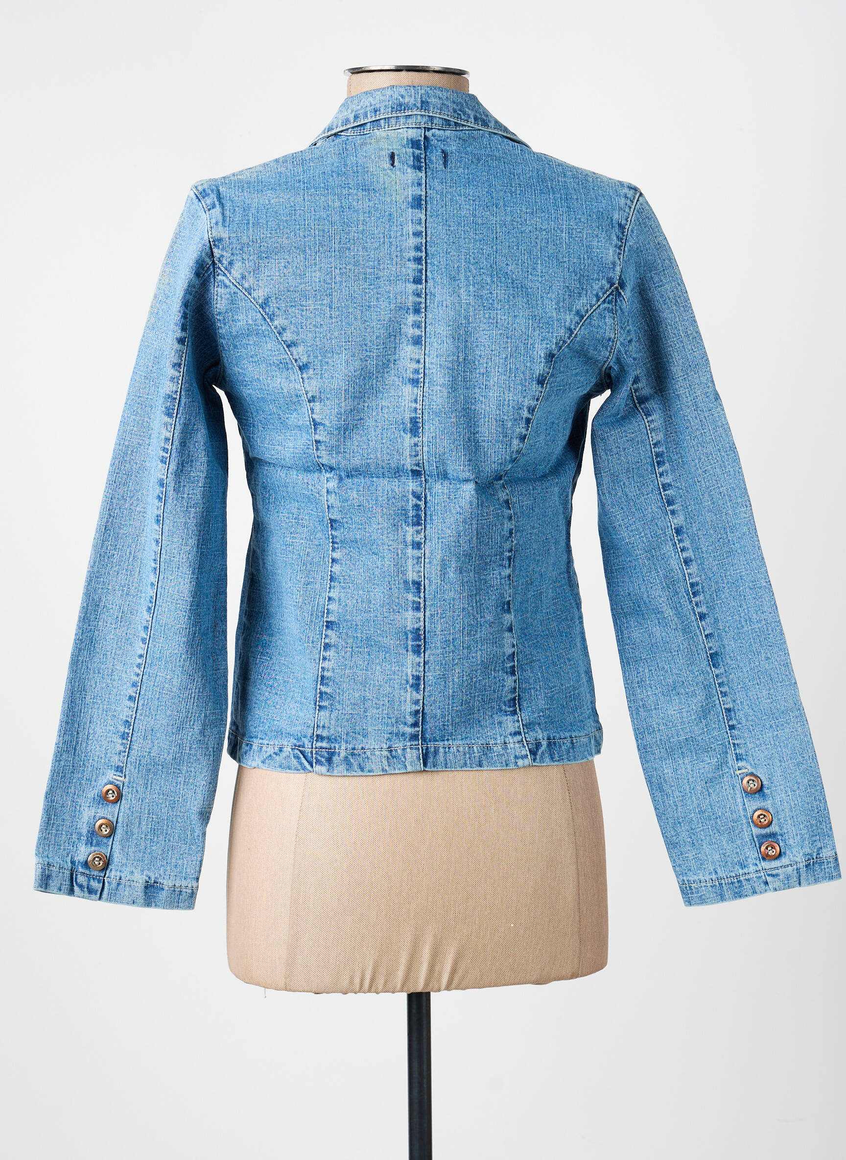 Blazer poches bleu C17 femme