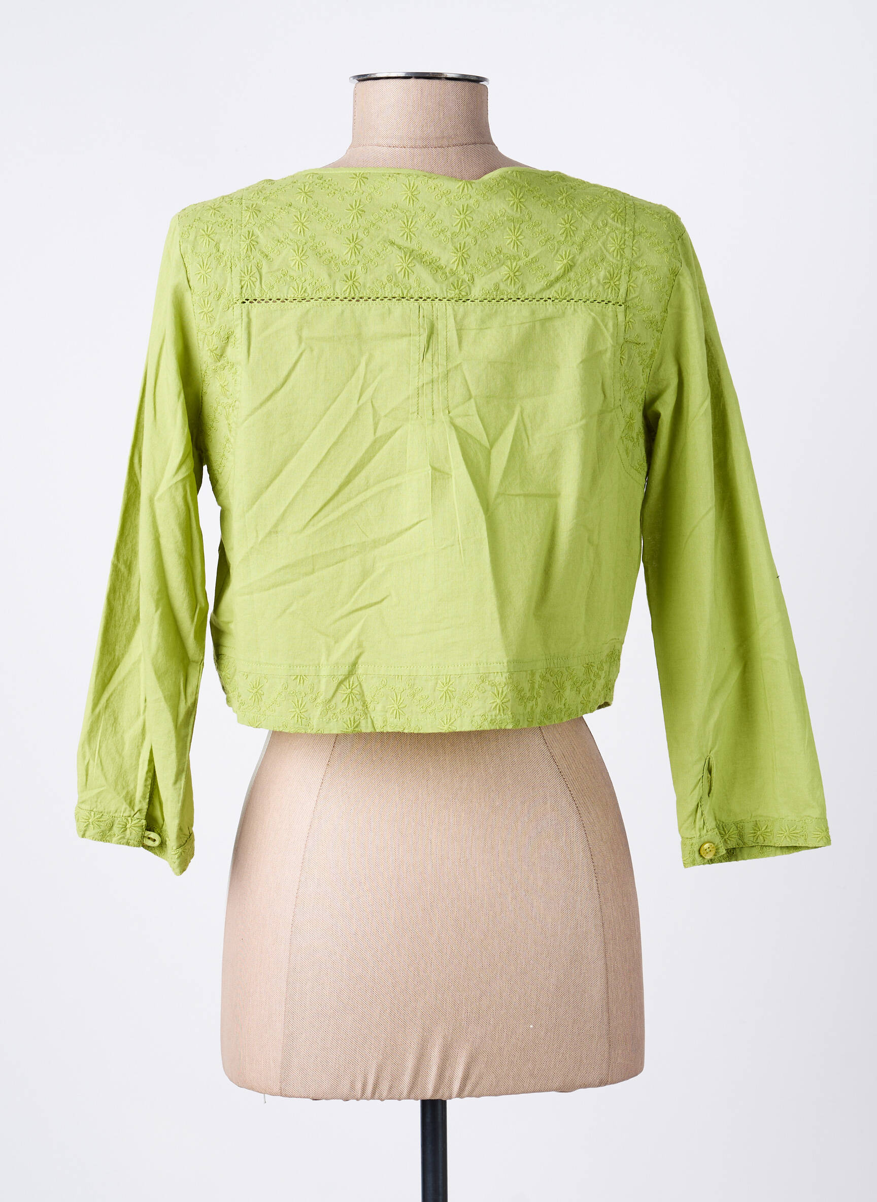 Boléro coupe cintrée vert AGATHE & LOUISE femme