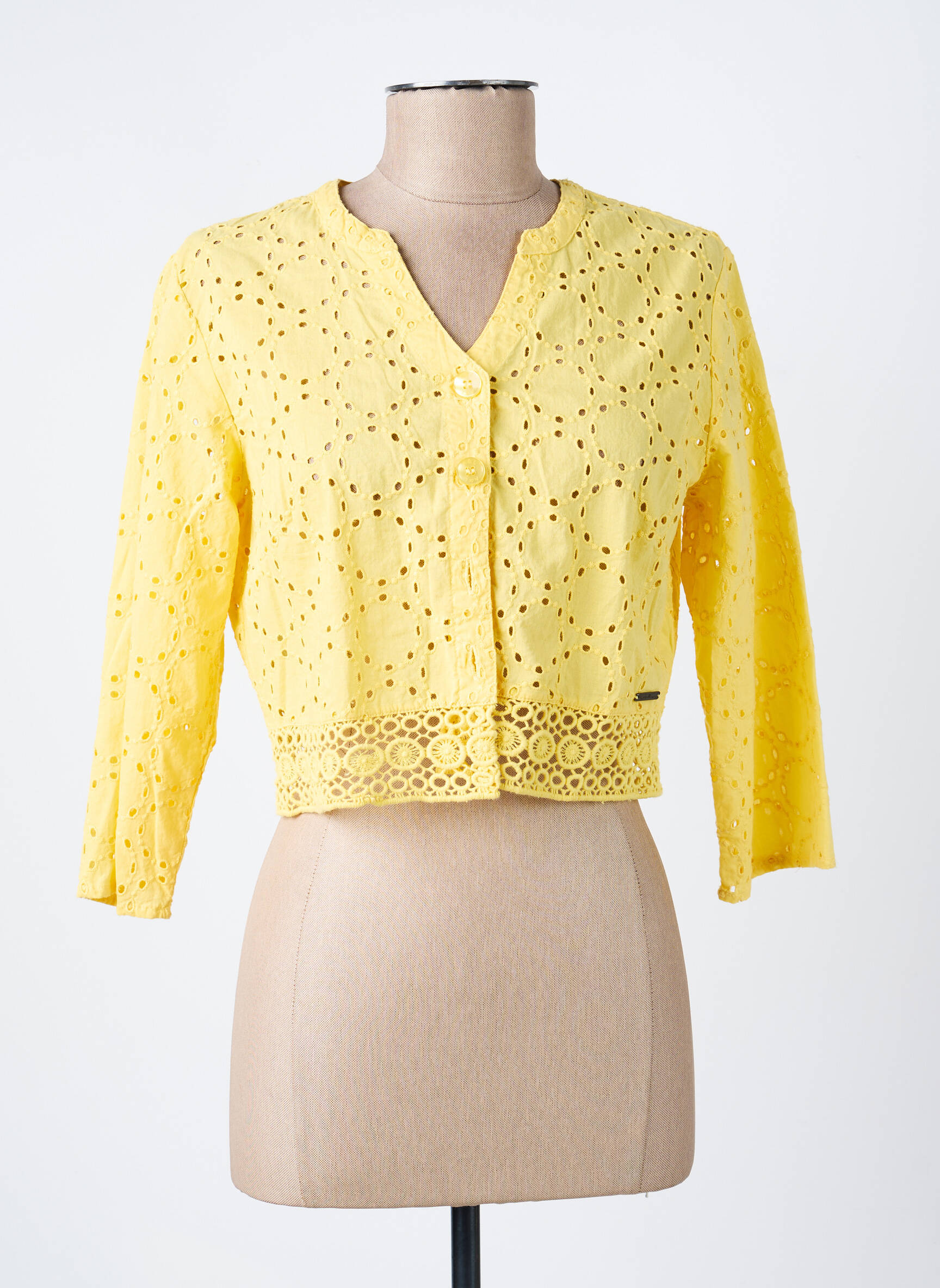 Boléro légère et transparente jaune AGATHE & LOUISE femme