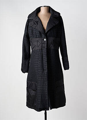 Manteau long coupe cintrée sans capuche noir ALL BEAUTIFUL femme