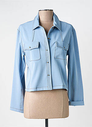 Veste casual poches bleu BAI AMOUR femme