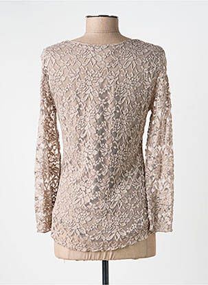 Top manches longues manches longues gris SUZANNA femme