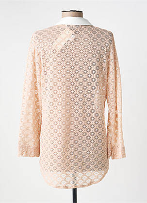 Chemisier coupe fluide manches longues rose HALOGENE femme